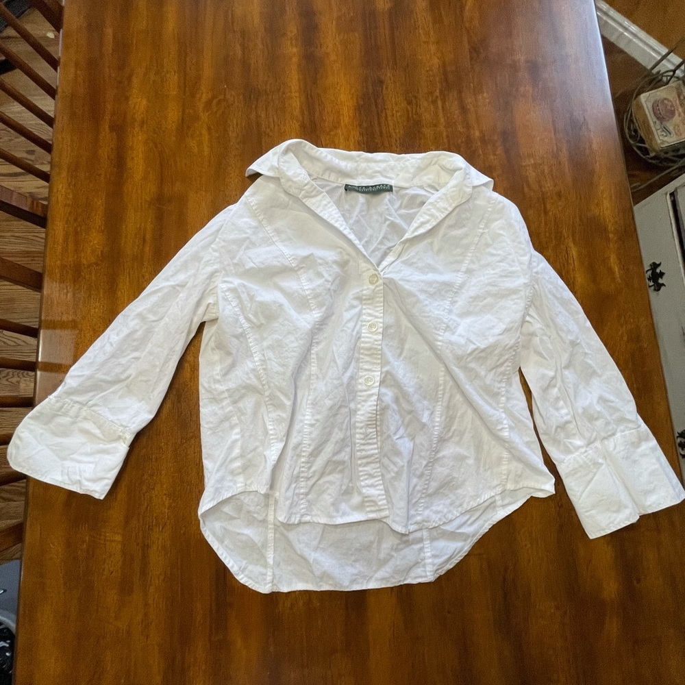 White button down